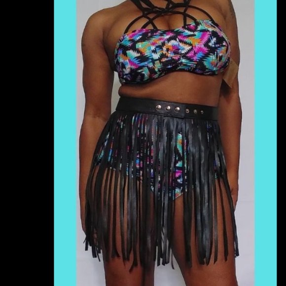 Swim Suit Belt Fringe Cover - Picture 3 of 4